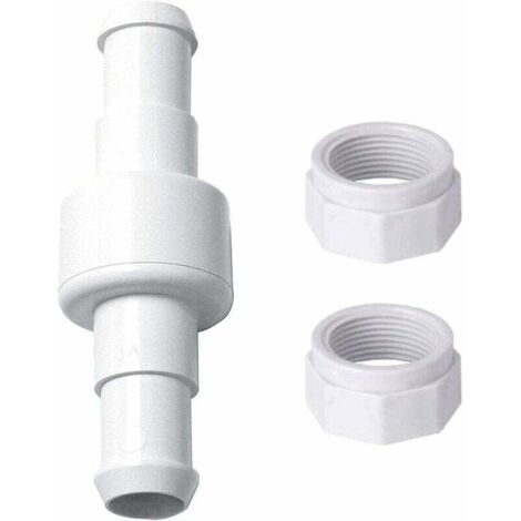 Robot de piscina - Conjunto de conector con limpiafondos Polaris 280, 380, 180, manguera giratoria D20, tuerca de manguera D15 y conector de manguera giratoria