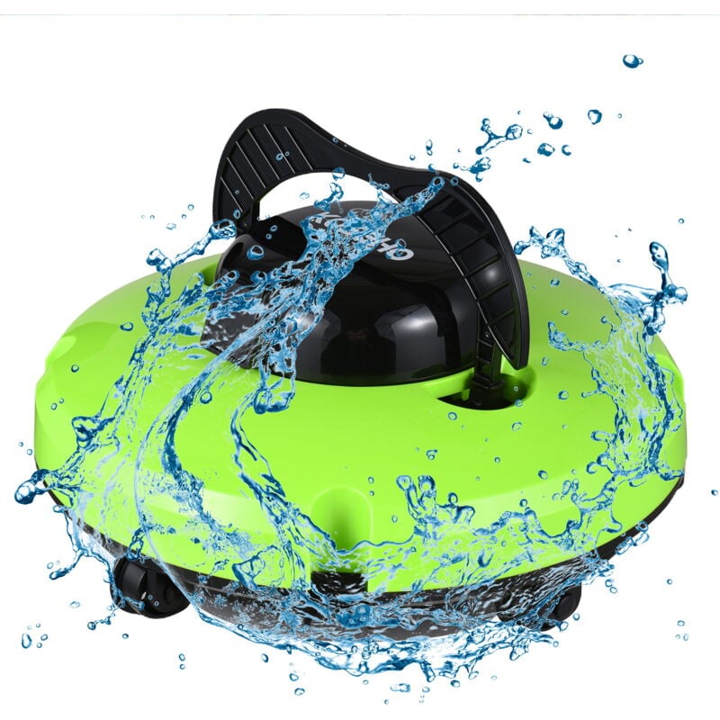 Rosvola - Robot de Piscine, 120 Min de Nettoyage Puissant, Aspirateur Nettoyeur de Piscine sans Fil, Automatique de Stationnement