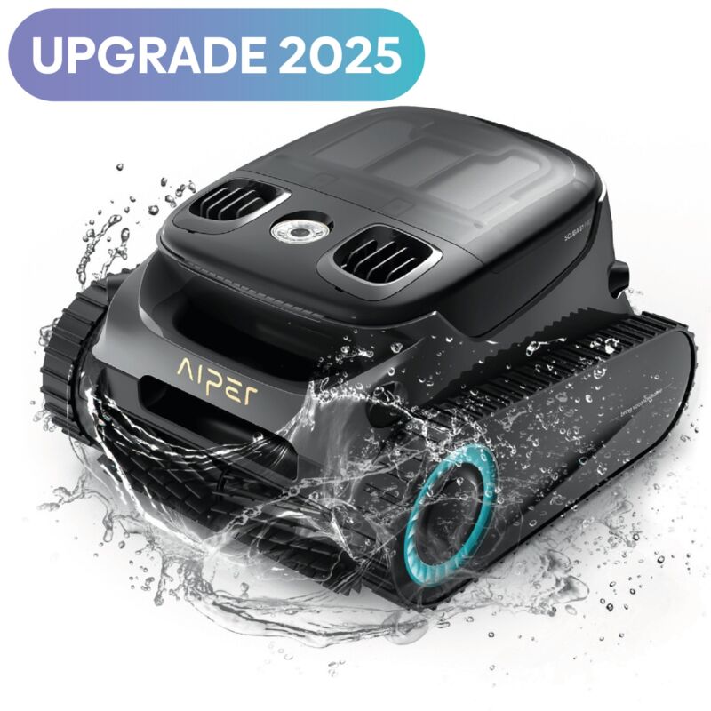 Robot de piscine Aiper Scuba S1 Pro Batterie App Modèle 2025 Filtre fin 5 modes