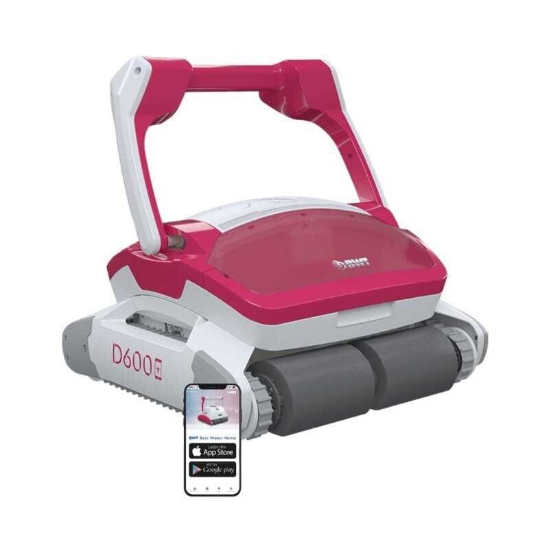 Suinga - Robot de Piscine App D600 btw. Nettoyage Optimal pour Le Sol, Le Mur et la Ligne d'eau. Contrôle d'application