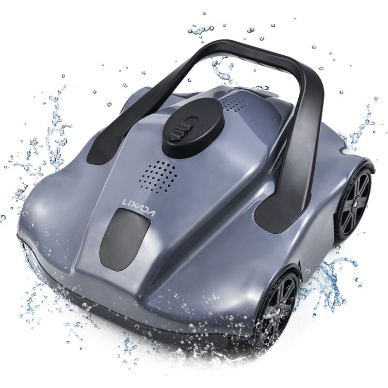 Rosvola - Robot de piscine, batterie de 5200 mAh, nettoyage puissant de 130 min, aspirateur de piscine sans fil, étanchéité IPX8, Adapté à Piscines
