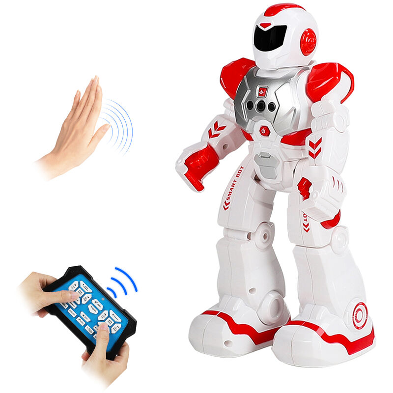 

Robot inteligente para ninos, robot de deteccion de gestos RC, juguete programable para bailar, cantar, educacion temprana con control remoto para