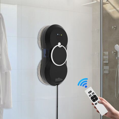 Robot laveur de vitres avec vaporisateur d'eau automatique,télécommande avec anti-chute 5600Pa