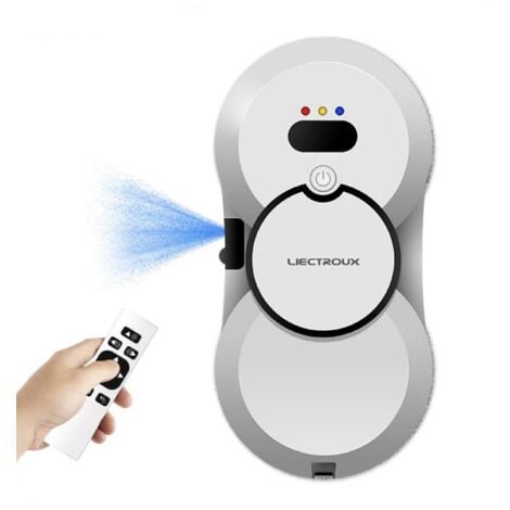 Robot Laveur Vitre Electrique Liectroux HCR-10, Pulvérisation d'eau ultrasonique, routage AI, moteur sans balais, réservoir d'eau 30ml, Blanc, 5 ANS DE GARANTIE