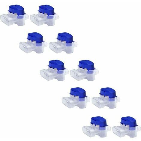 Robot Lawn Mower Cable Connector Set - 10 Gel-Filled Connectors for Extending or Repairing Low Voltage Electric Wire for Automatic Lawn Mowers - Waterproof, Safe, No Stripping Required