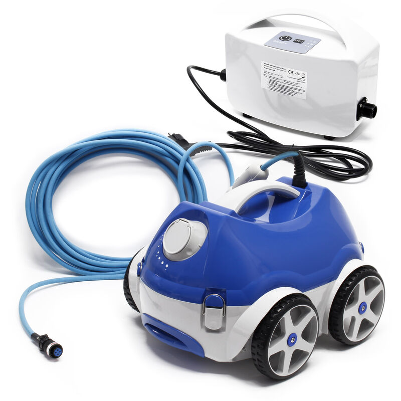 

Robot limpiador de piscina Naia HJ1009, limpiafondos automático hasta 150 m², aspirador 15m³/Std