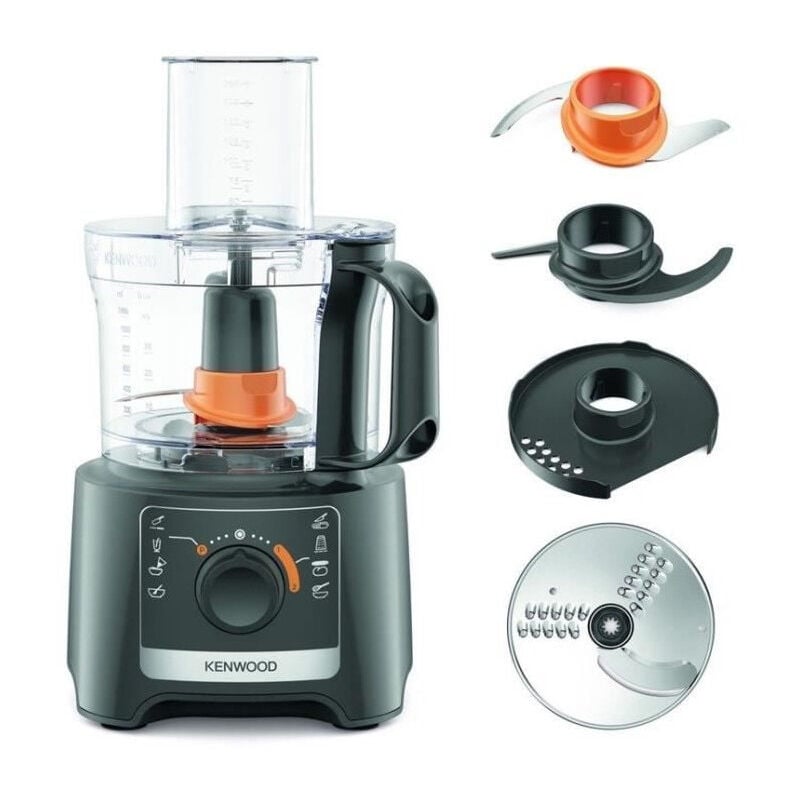Kenwood - Robot multifonction FDP31.020GY - 2 vitesses + Pulse - 800W - Bol 2,1L + accessoires