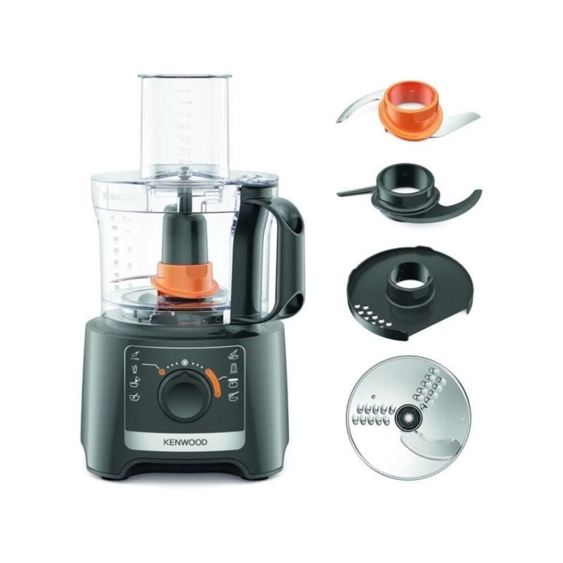 Kenwood - Robot multifonction FDP31.020GY - 2 vitesses + Pulse - 800W - Bol 2,1L + accessoires