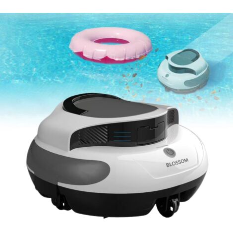 Robot nettoyeur de piscine automatique, PC100, 5000mAh, pour le nettoyage des piscines hors sol/enterrées, convient aux piscines de 80 m².