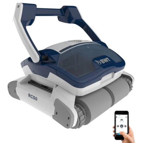 Robot nettoyeur de piscine professionnel automatique RC50 Sol, parois et ligne d'eau ContrĂ´le par APP