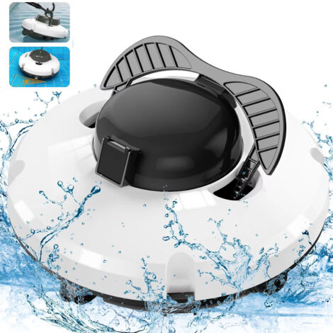 Robot nettoyeur de piscine sans fil, équipé de deux moteurs, d'une fonction de stationnement automatique, IPX8