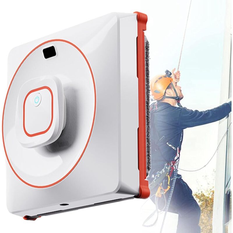 Robot nettoyeur de vitres, 2500 Pa, aspiration puissante, robot de nettoyage automatique de fenêtre, spray d'eau double face, 3 modes de nettoyage,