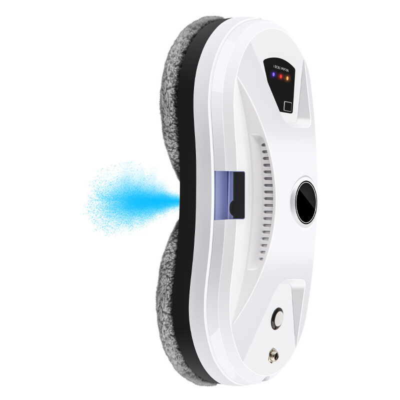 Robot nettoyeur de vitres, jet d'eau intelligent, propre et transparent, aspiration puissante de 5600 Pa
