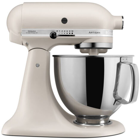Robot pâtissier KitchenAid Artisan 4,8 L – Moteur 300 W – 10 vitesses – Bol inox avec poignée ergonomique – Pour pâtes lourdes