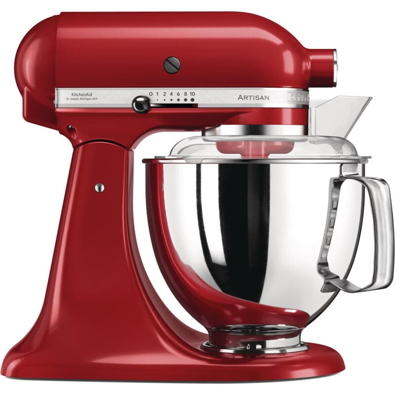 Robot pâtissier multifonction à tête inclinable 4.8l 300w rouge empire Kitchenaid 5ksm175pseer