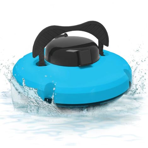 Robot Piscine, Aspirateur Piscine Sans Fil Avec Batterie, Autonomie 120 Min pour Piscines(bleu)