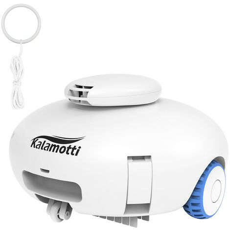 Robot Piscine - Robot Nettoyeur pour Piscine de fond 60 m² - Kalamotti aspirateur - Batterie 140 min + Vitesse de déplacement: 16 M/min