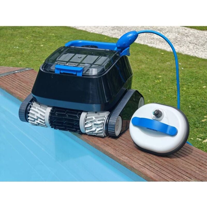 8streme - Robot piscine sans fil extérieur à la piscine 7311-M Brosses mixtes pvc + mousse Avec Batterie Flottante et chargeur Jusqu'à 120 minutes