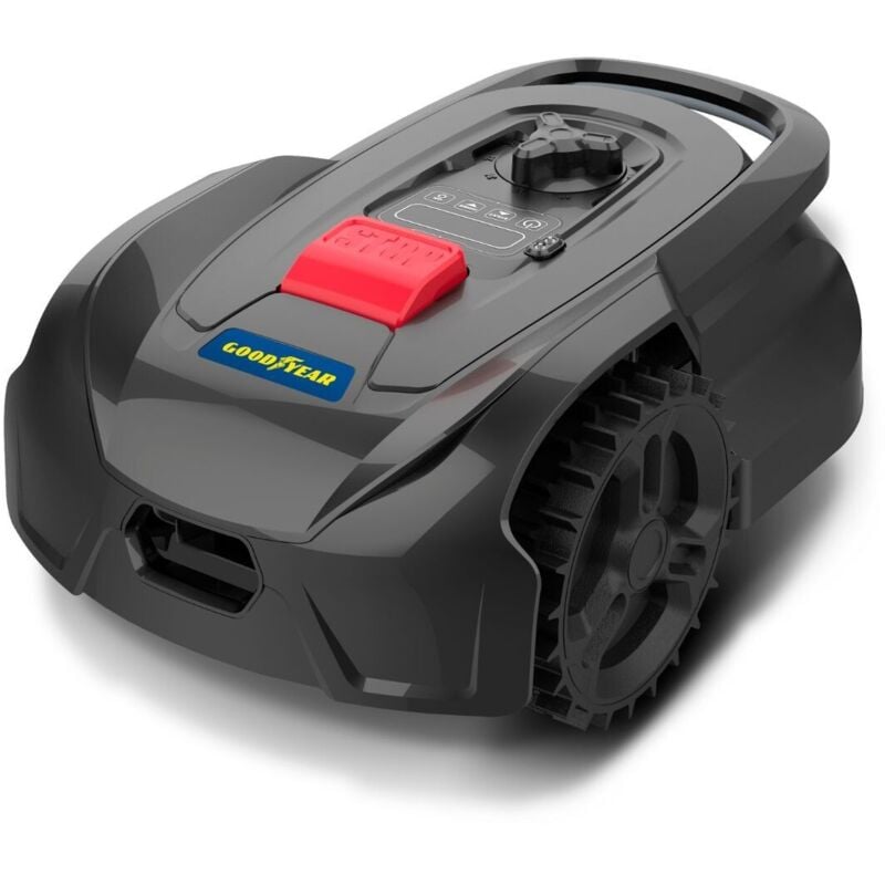 Robot Tondeuse à Gazon Connecté Pelouses 500m2 Cable Périphérique 300m + Station de charge - Contrôle via Application Goodyear