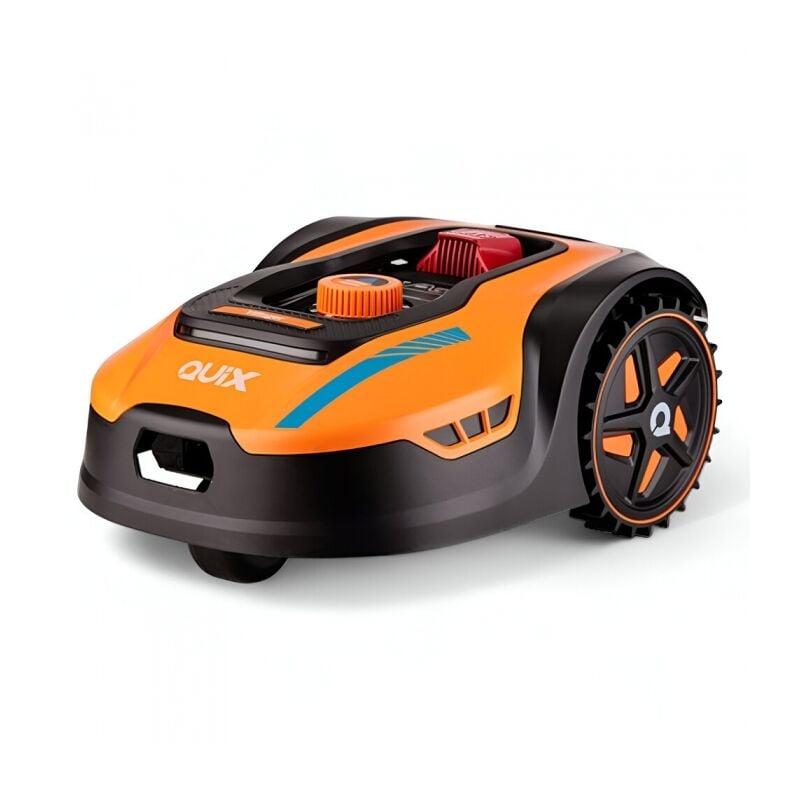 Robot Tondeuse Autonome - 1000m² - Wifi Bluetooth - Coupe 18cm - Batterie 20V 5Ah Villager quix