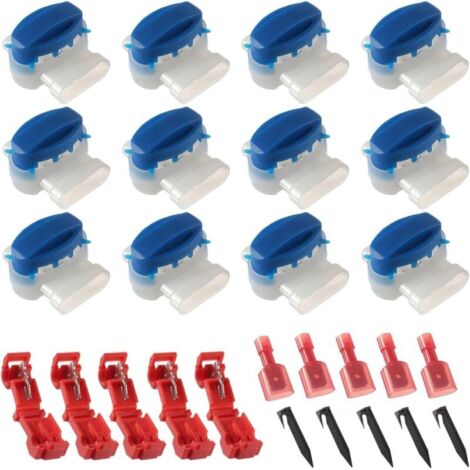 Robot tondeuse connecteur de câble avec remplissage de gel avec fil cassé clip terre crochet pointu et terminal pour Robot tondeuse à gazon auto jardin extérieur