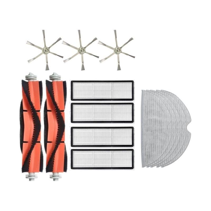 Robotique Brosse Principale Brosse LatéRale Filtres Vadrouille Chiffon pour le Nettoyage à Domicile accessoire d'aspirateur