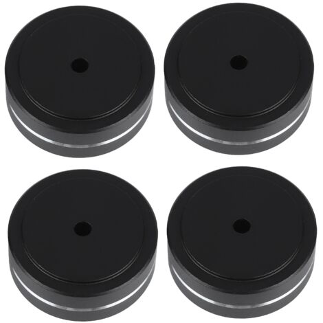 Robuste 40x15 mm Verstärkerfüße aus Aluminiumlegierung, schwarze Vibrationsdämpfer für Audiogeräte