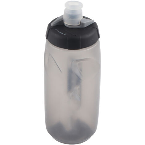 Robuste, auslaufsichere und ungiftige 650-ml-PP5-Fahrradtrinkflasche, ideal für Radfahren und Outdoor-Sportarten, transparente graue Farbe.