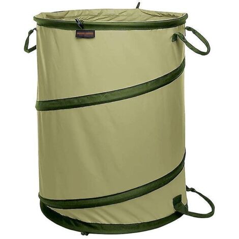 Robuste Pop-Up-Gartensäcke 91L (46 x 55 cm), wiederverwendbarer Pop-Up-Gartenmülleimer, Gartenabfallsäcke für Camping, Gartenarbeit usw.