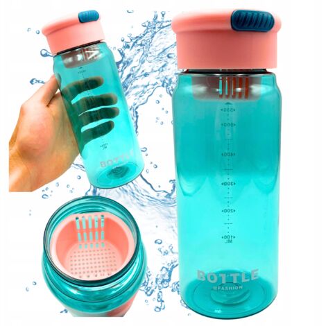 Robuste Sport-Trinkflasche mit abgestuftem Filter, 650 ml