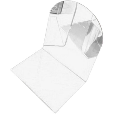 Robuste, transparente Acryl-Buchstützen im minimalistischen weißen Design für Arbeitszimmer und Büro, dekorativ und stabil.