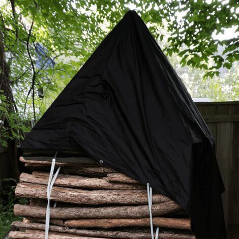 Robuste, wasserdichte Plane 2x3m, verstärkte Kanten, UV-beständig, geeignet für Camping, Dächer und andere Außenbereiche, schwarz.