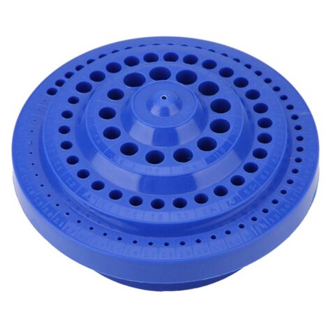 Robuster Aufbewahrungskoffer für 1-13 mm Bohrer, Organizerbox für 100 Bohrer, Hartplastikkoffer für Bohrwerkzeuge