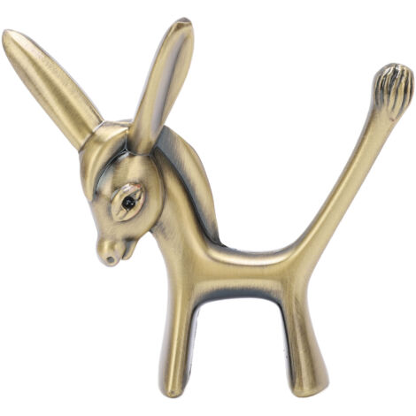 Robuster Eselringhalter aus Zinklegierung, Vintage-Statue für Schmuck und Ringe, stilvoller und sicherer Schmuckorganizer.