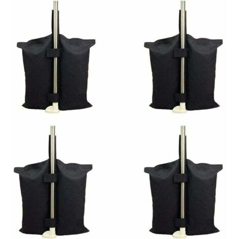 Robuster, industrietauglicher Ballastsack mit Doppelnaht für Pop-up-Zeltmarkisen, schwarz