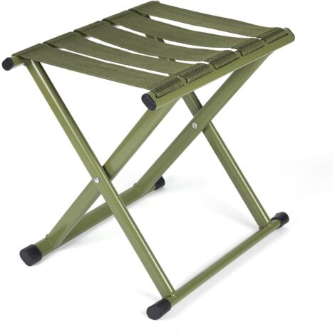 Robuster Klapphocker für Camping, tragbarer Stuhl, strapazierfähiger Klapphocker für Camping, Wandern und Angeln