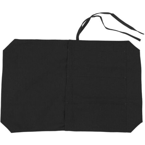 Robuster Messerkoffer mit 4 Fächern – Tragbare Rolltasche für Köche und Kochschüler (Schwarz)