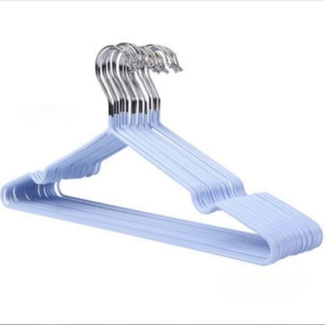 Robuster, preisgünstiger, rutschfester Kleiderbügel für Zuhause und Studentenwohnheim, Blau