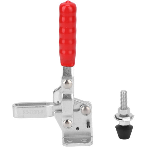 Robuster und langlebiger Hebelschraubstock aus Metall, einfach zu bedienen und sicher, für Holzbearbeitungs- und Schweißmaschinen.