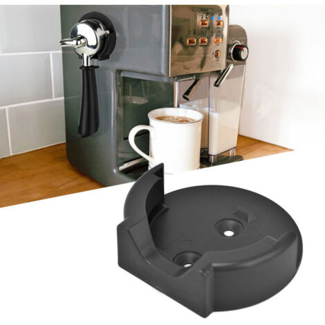 Robuster und langlebiger Kaffeeclip aus ABS zur Wandmontage, universeller Kaffeemaschinenhalter, Schwarz, 58 mm FLITI