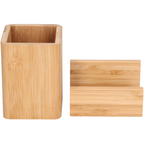 Robuster und langlebiger Stiftehalter mit Visitenkartenfach – Umweltfreundlicher Schreibtisch-Organizer