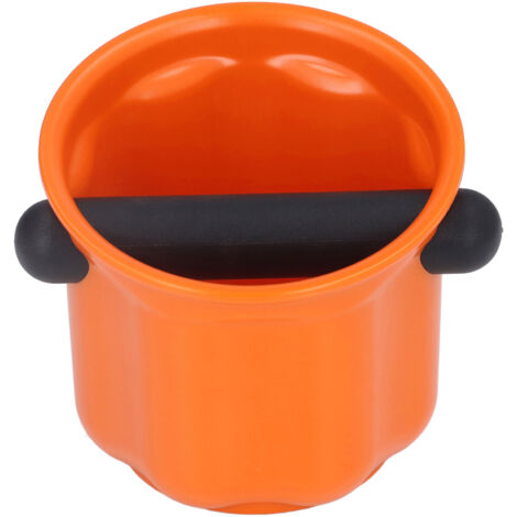 Robuster und stoßfester Behälter für Kaffeesatz – Kaffeeresteauffänger – Orange Barista-Zubehör