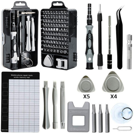 Robustes Präzisions-Schraubendreher-Set, kleiner Torx-Schraubendreher für MacBook, iPhone, Reparaturen, Brillen, Heimwerkerprojekte, Uhren und Smartphones. Das ideale Geschenk für Heimwerker. 122-in-1