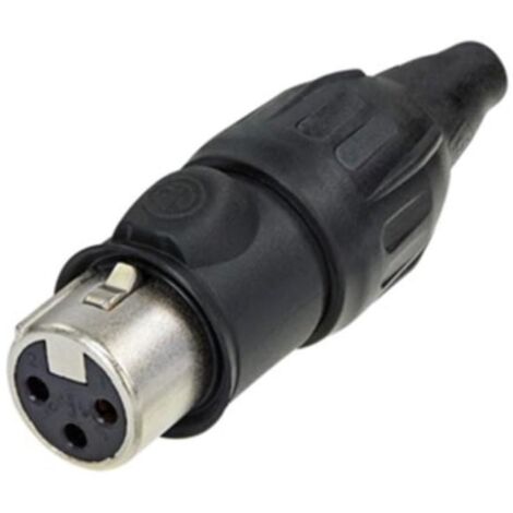 - ROBUSTO CONECTOR DE CABLE XLR HEMBRA DE 3 POLOS - SERIE TOP