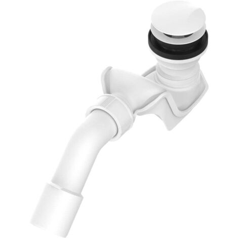 ROCA A24L58100R AQUA Desagüe Click-Clack con Sifón para Bañeras Ø 52 Blanco Brillo - ref: A24L58100R