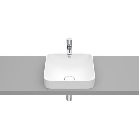 Roca A32753R620 INSPIRA SQUARE Lavabo de FINECERAMIC de encimera 370x370x75 Color Blanco Mate