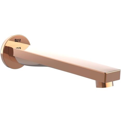 ROCA A5253089RG AQUA Square Caño de Pared para Bañera Oro Rosa - ref: A5253089RG