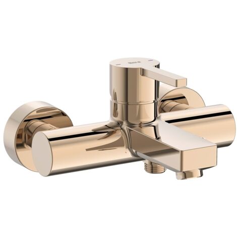 ROCA A5A0296RG0 NAIA Grifo Monomando Baño-Ducha con Inversor Automático Oro Rosa - ref: A5A0296RG0
