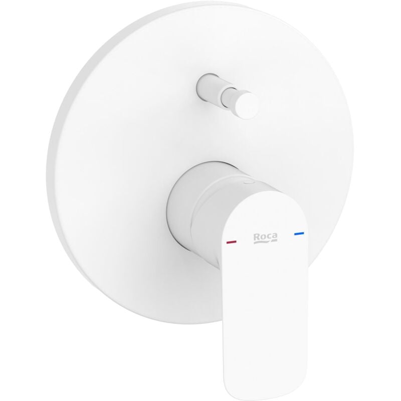 A5A066EB00 cala Grifo Monomando Empotrable Baño-Ducha Con Cuerpo Empotrable Blanco Mate - ref: A5A066EB00 - Roca