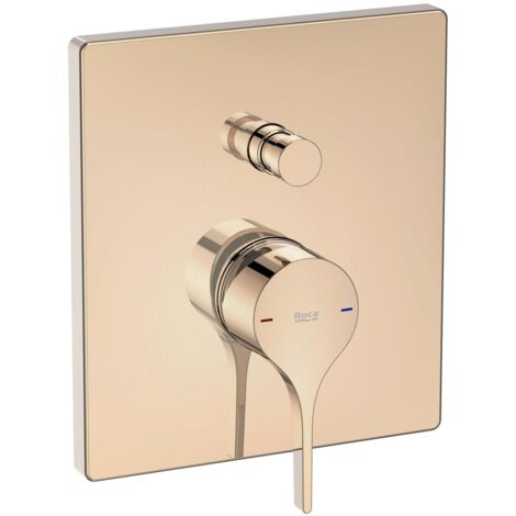 ROCA A5A0B3ARG0 INSIGNIA Grifo Monomando Empotrable para Baño-Ducha Oro Rosa - ref: A5A0B3ARG0